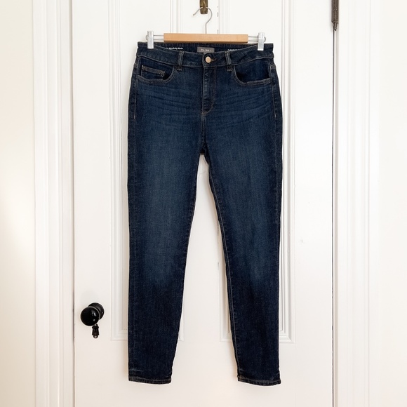 DL1961 Florence Warner Dark Wash Mid Rise Skinny Jeans - 29 Capsule - Picture 1 of 13